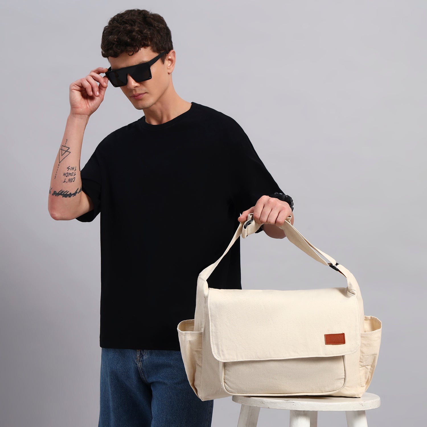 White Boxy Bag