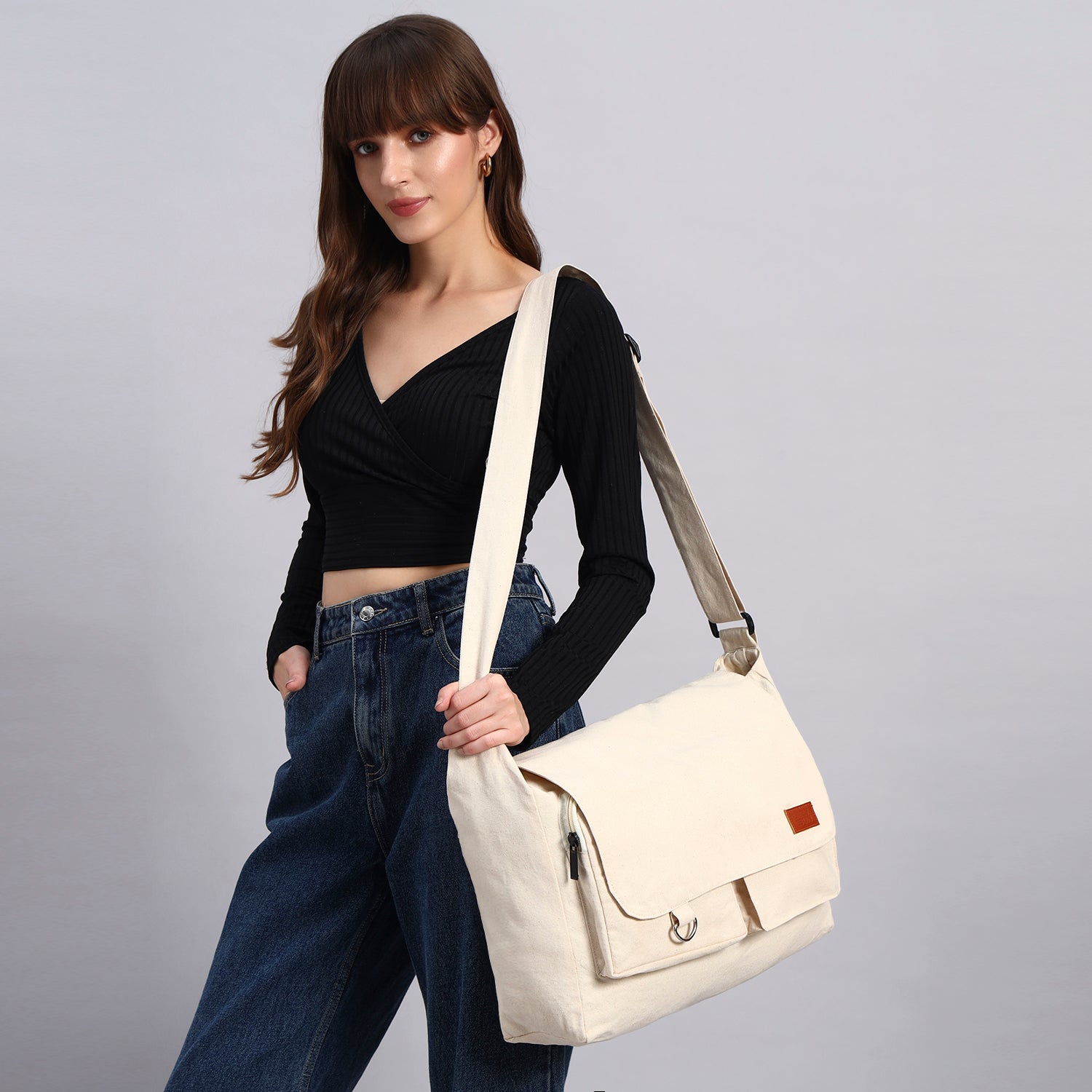 White Letter Bag