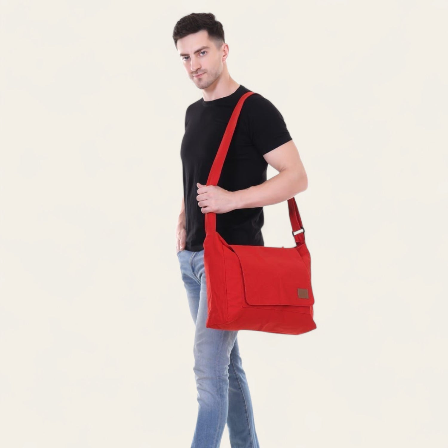 Red Messenger Bag