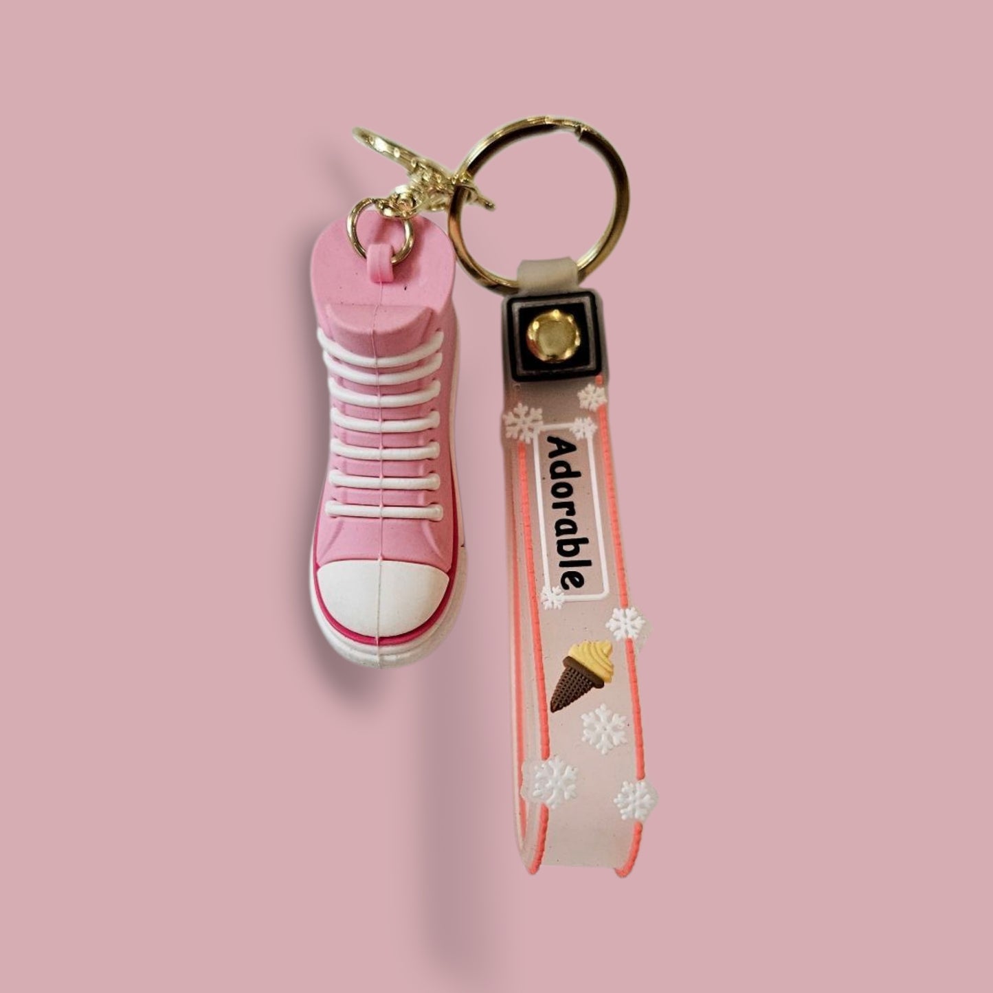 Pink Sneakers keychain