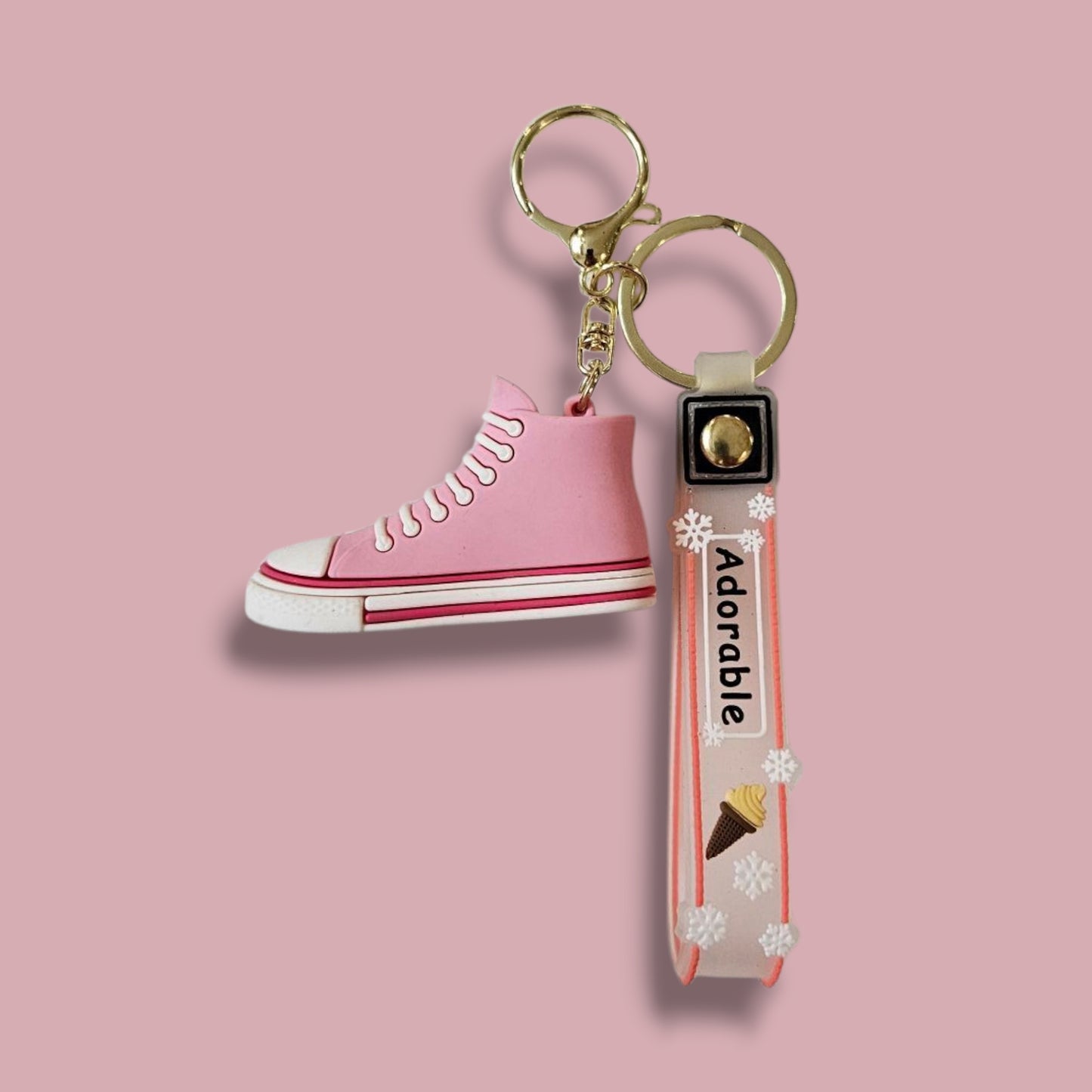 Pink Sneakers keychain