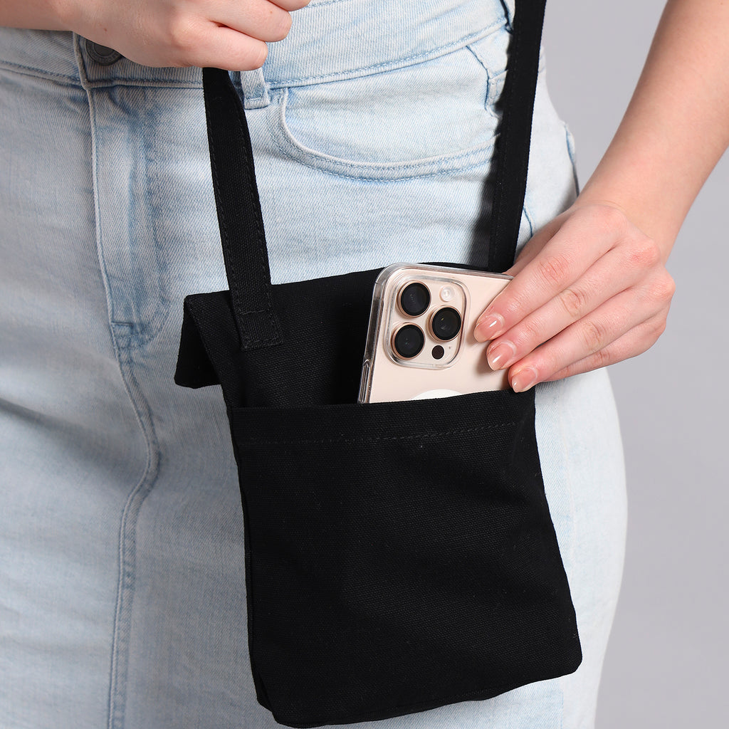 BLACK CROSSBODY BAG