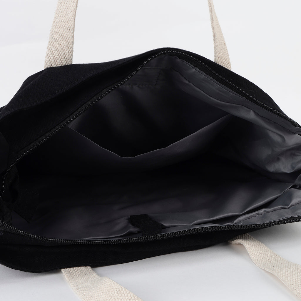 BLACK TOTE BAG