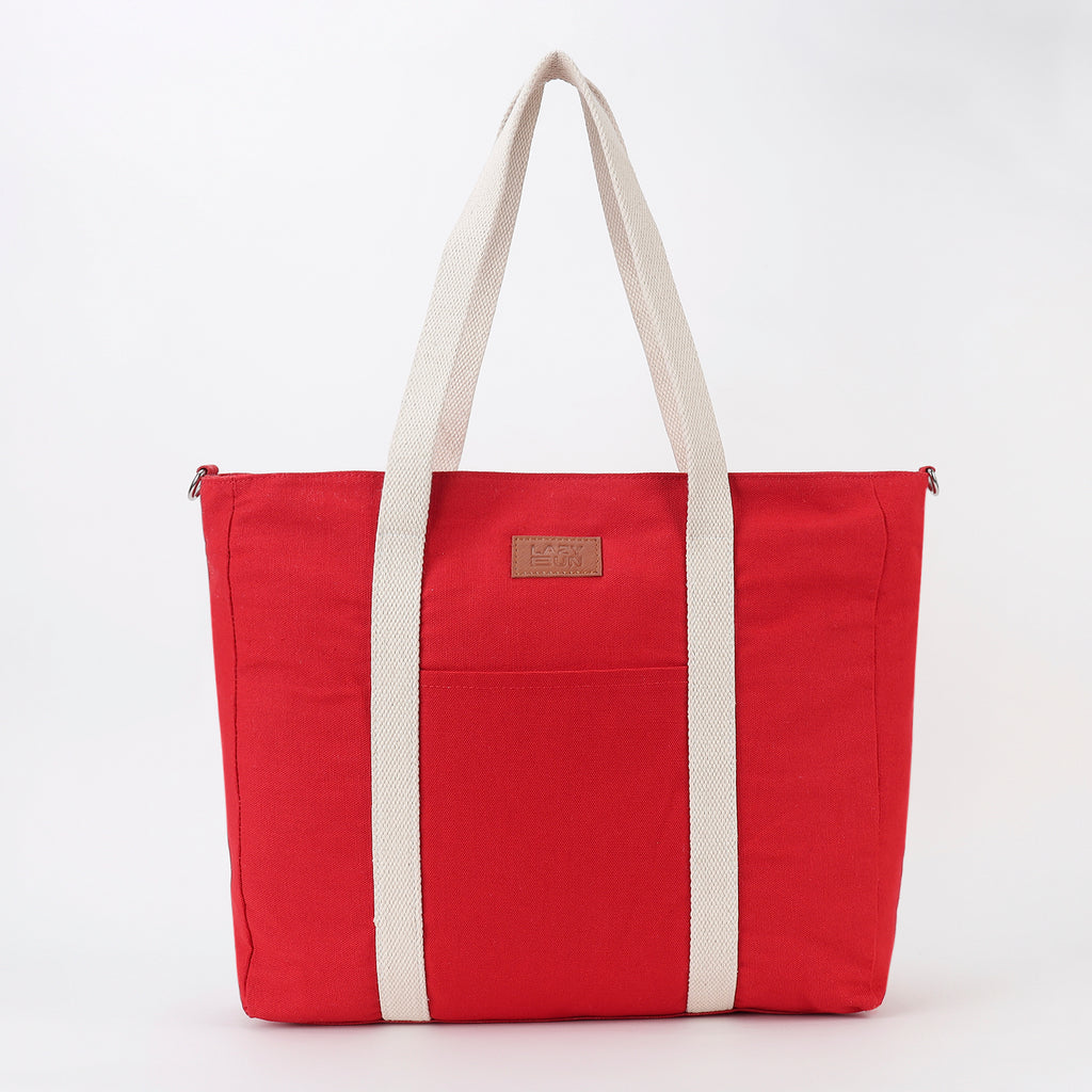 RED TOTE BAG