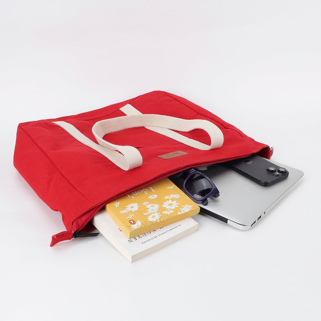 RED TOTE BAG