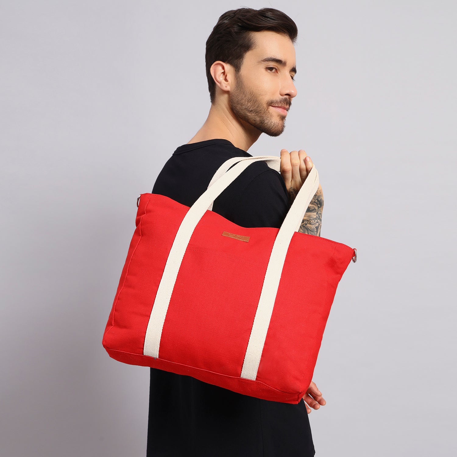 RED TOTE BAG