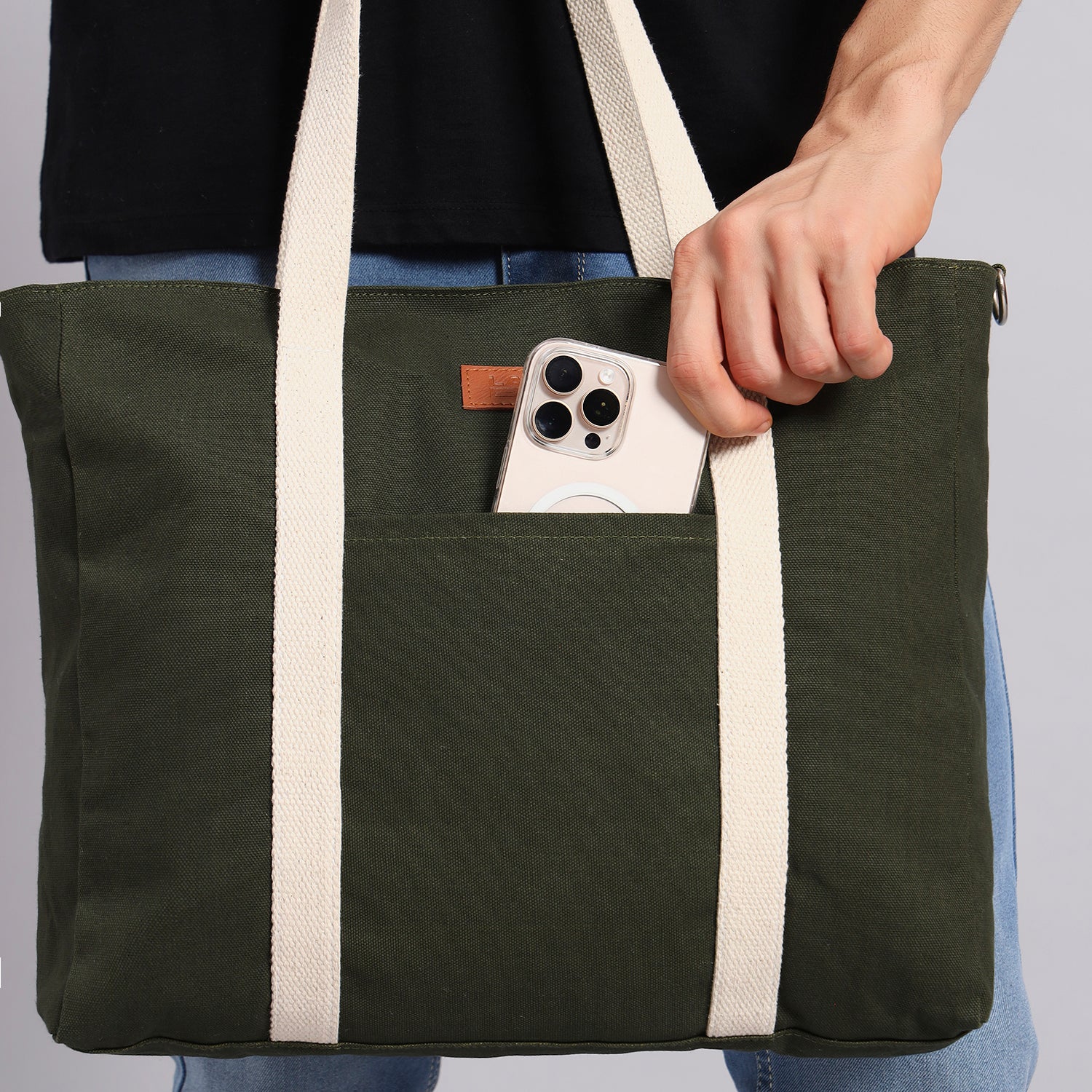 OLIVE TOTE BAG
