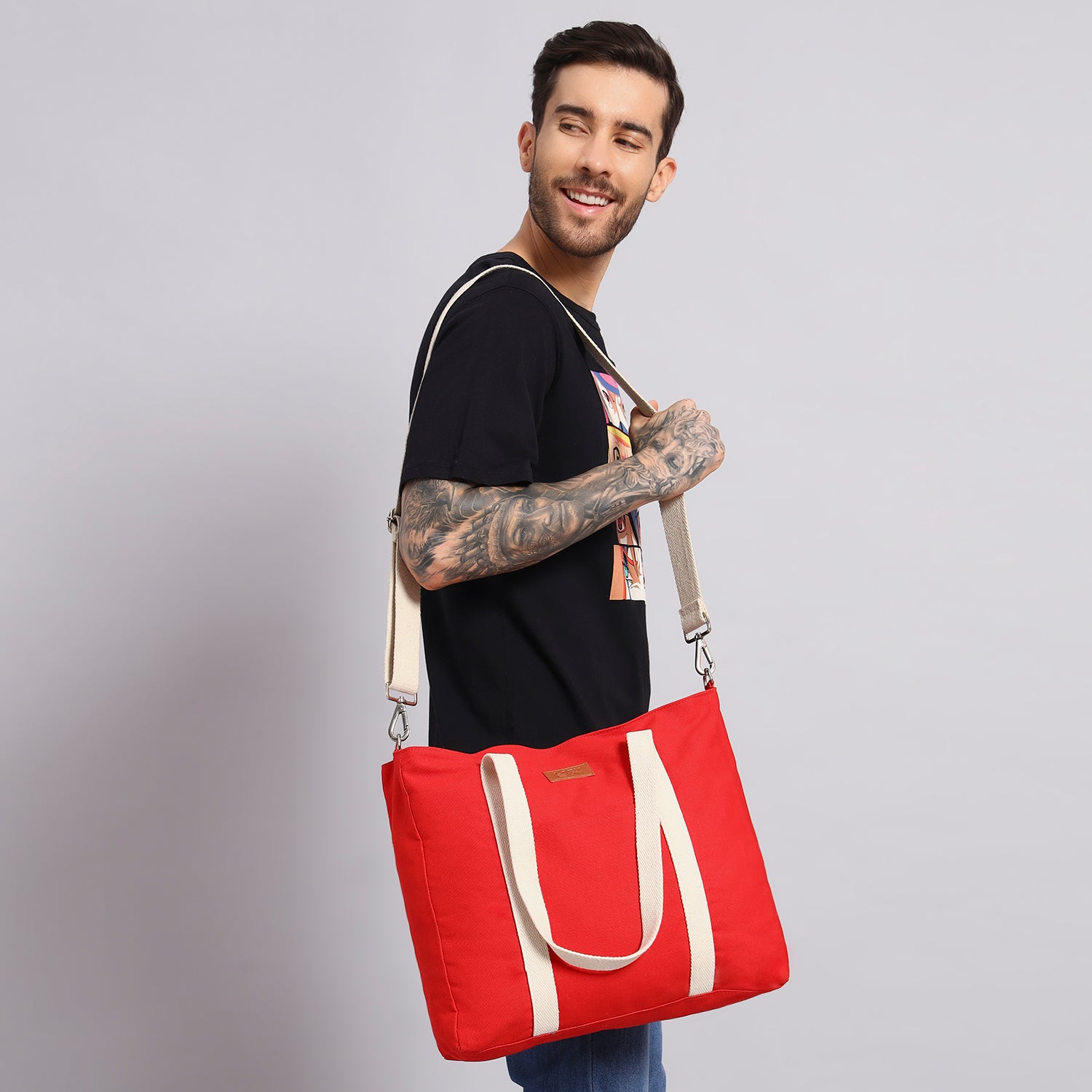 RED TOTE BAG
