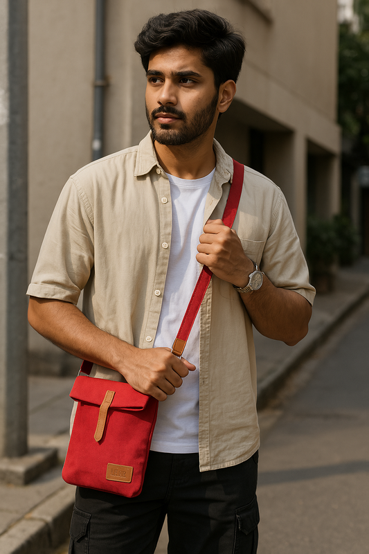 RED CROSSBODY BAG
