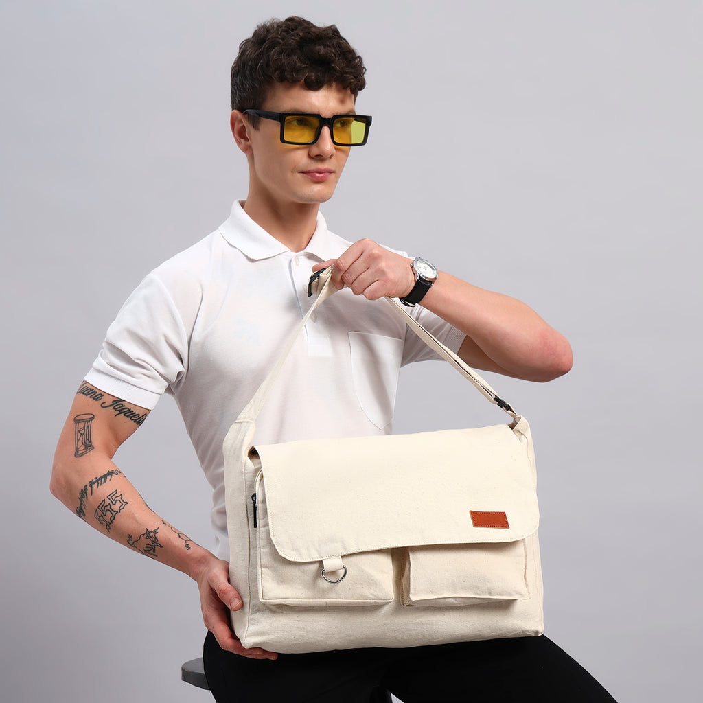 White Letter Bag