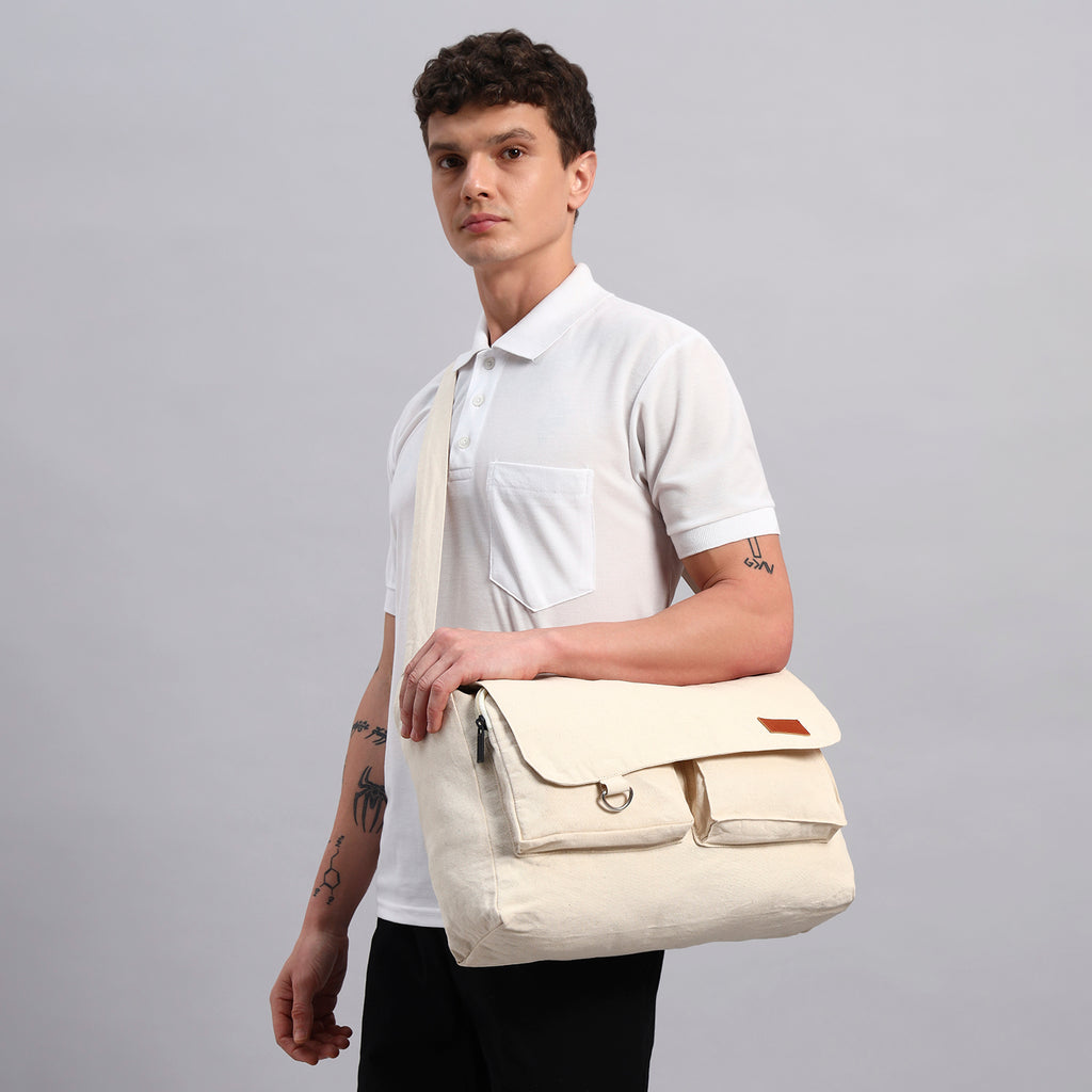 White Letter Bag