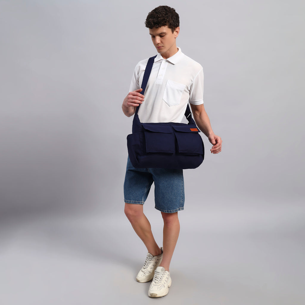 Navy Blue Cargo Bag