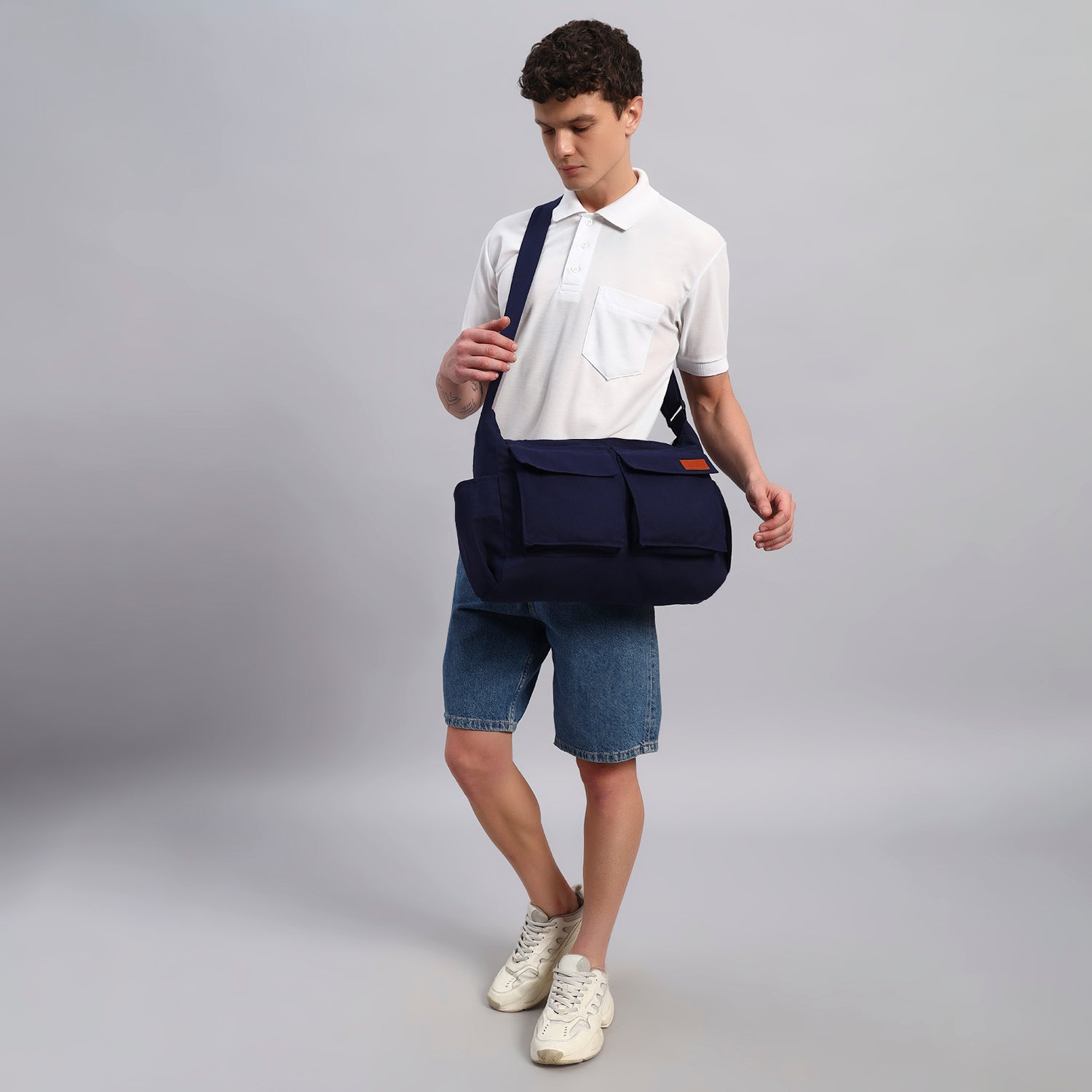 Navy Blue Cargo Bag