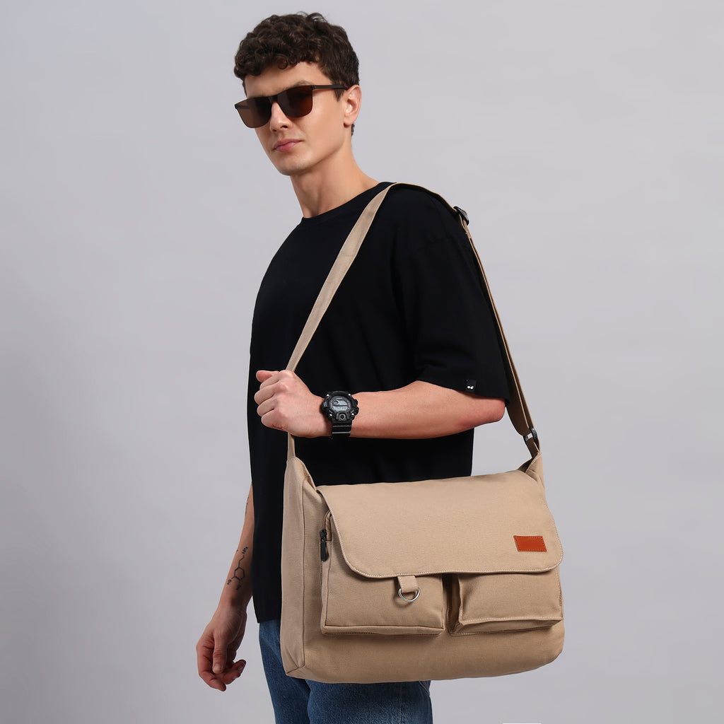 Beige Letter Bag
