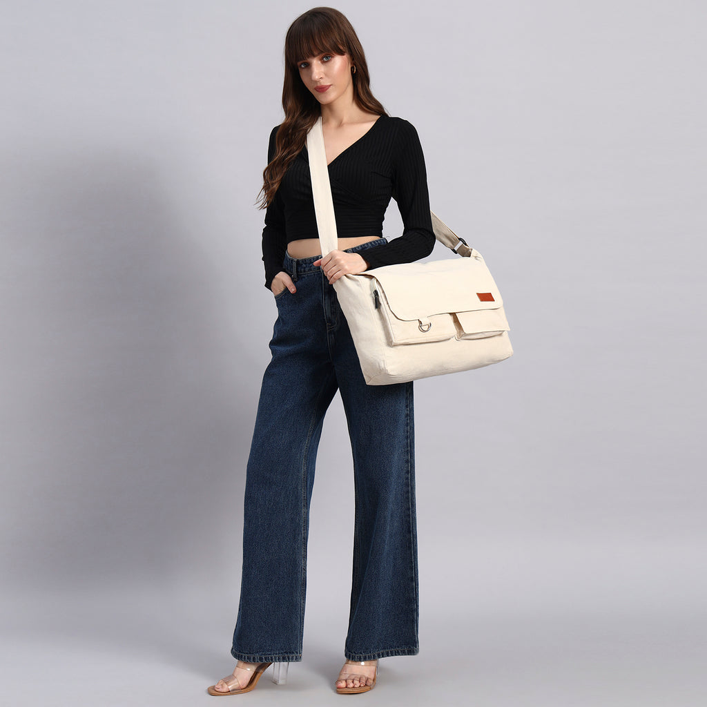 White Letter Bag