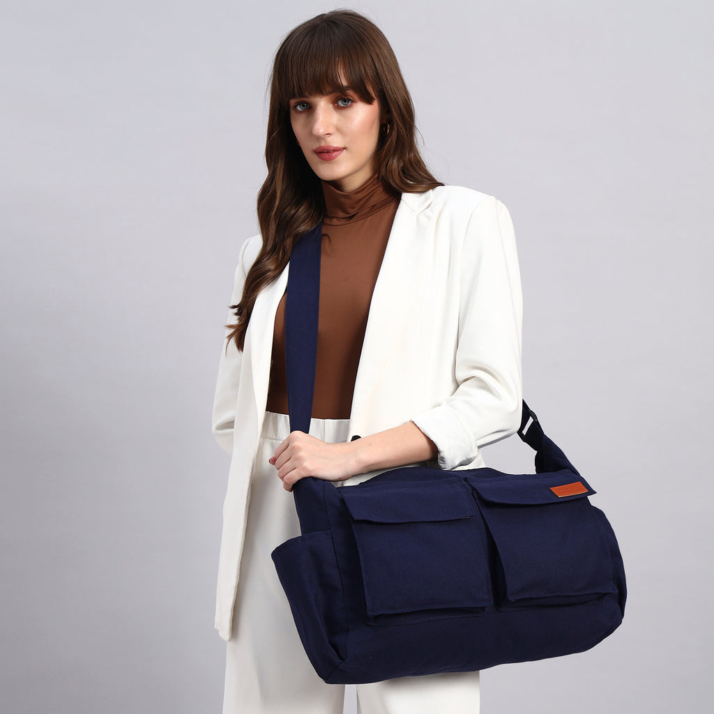 Navy Blue Cargo Bag