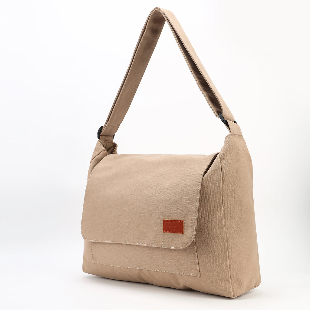Beige Messenger Bag
