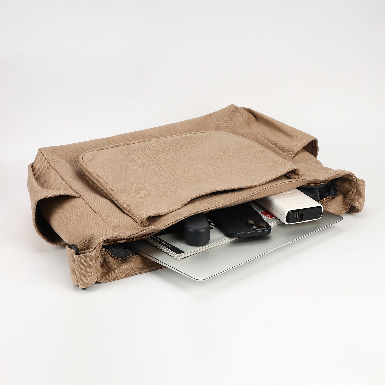 Beige Boxy Bag