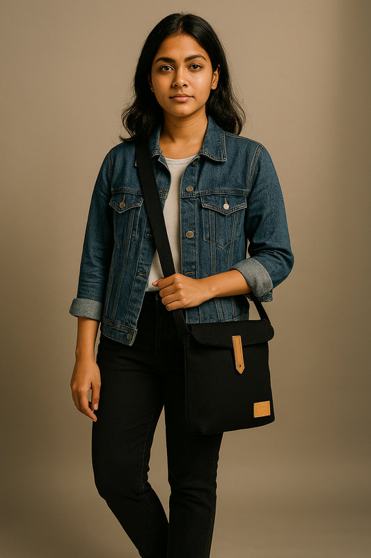 BLACK CROSSBODY BAG