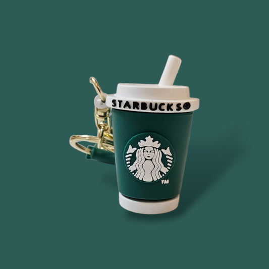 Green  Starbucks Coffee Sipper Keychain
