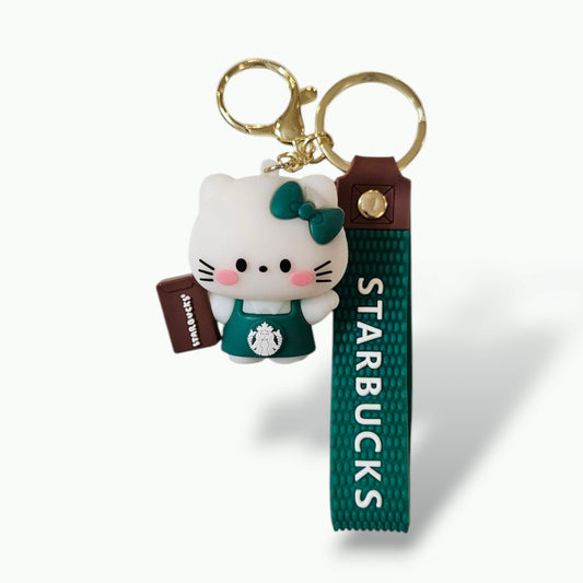 Starbucks Hello Kitty Keychain