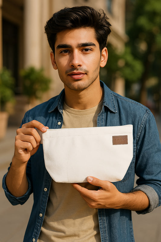 WHITE POUCH ORGANIZER
